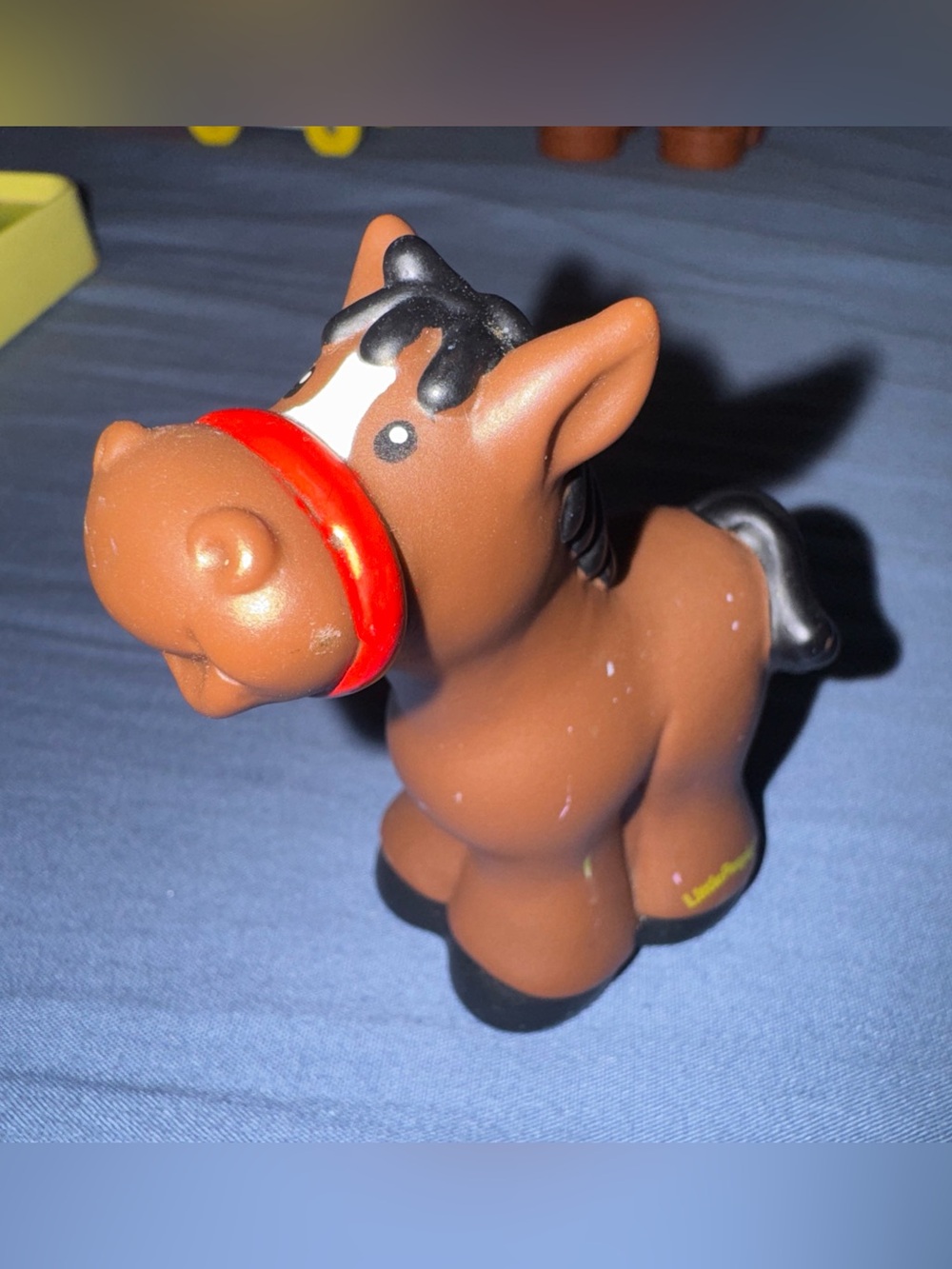 2001 vintage Fisher Price Little People Horse / Pony ~ Dark Brown